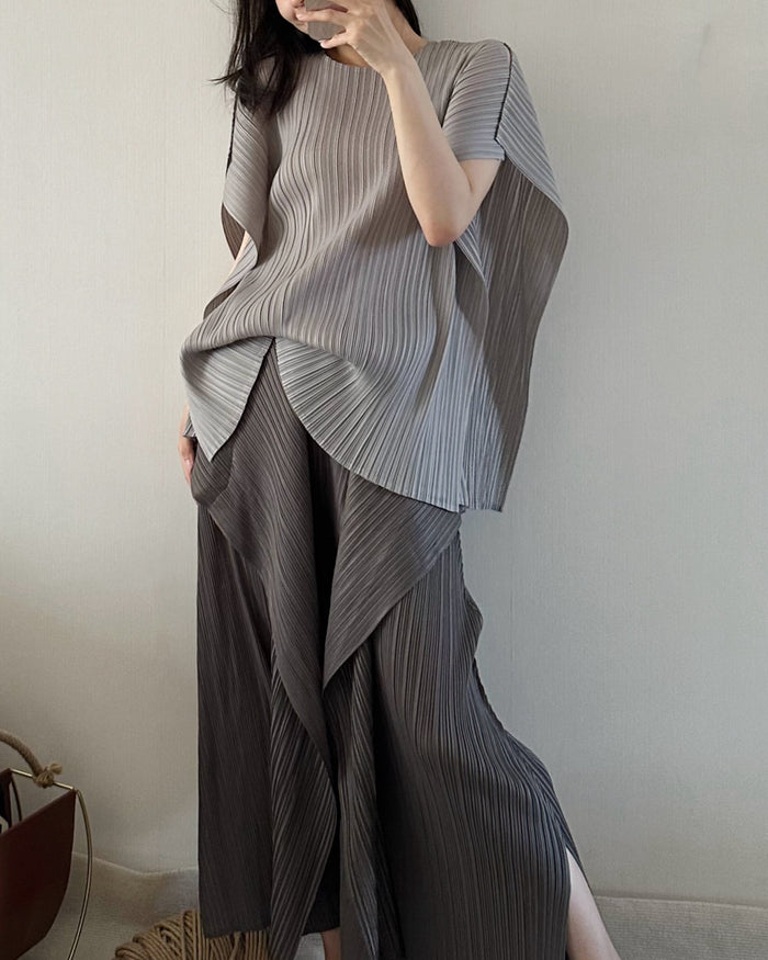 ケープスリーブ レイヤードセットアップ
