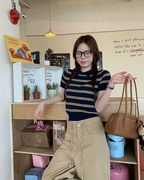 ネイビー ポロニット