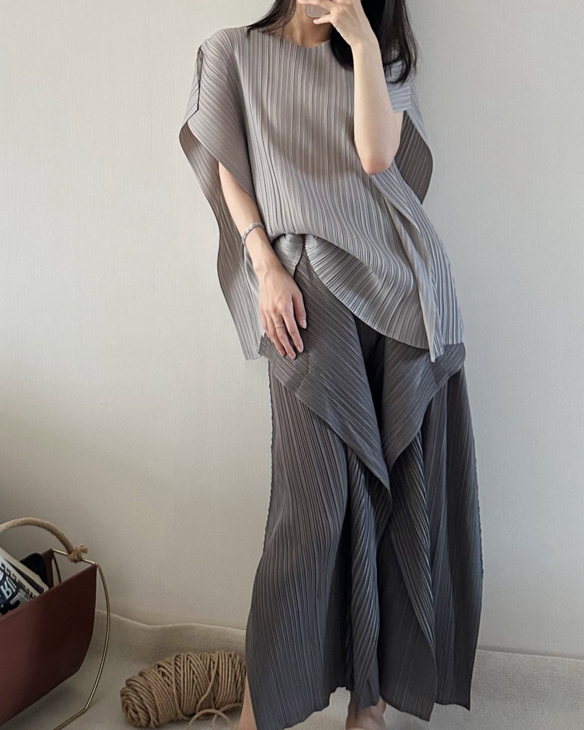 ケープスリーブ レイヤードセットアップ